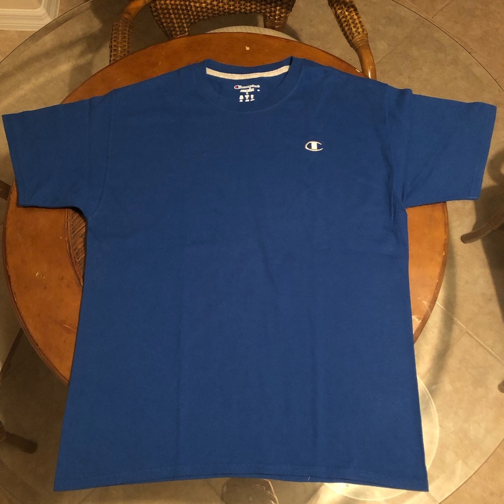Champion t shirt embroidered logo